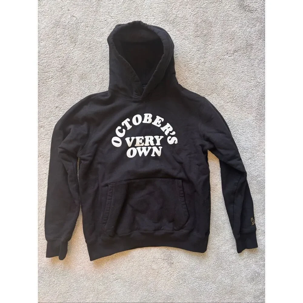 Mens Octobers Very own OVO drake Hoodie black, medium B5